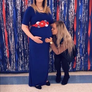Blue Maternity Dress